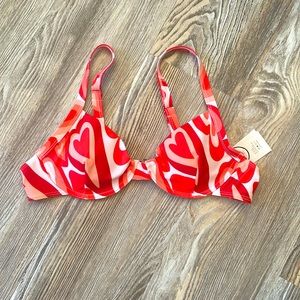Red/white heart bikini